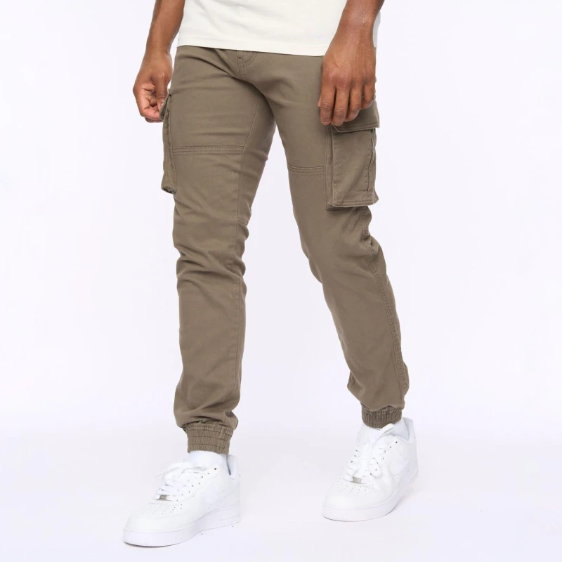 Image of Crosshatch Crosshatch Men Frentons Cargo Pants in Khaki Size: 30L Khaki 30L Male 5059294543583