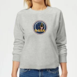 Image of NASA JM Patch Womens Sweatshirt - Grey - M