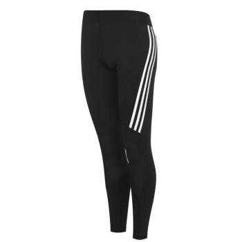 Image of adidas Alphaskin 3-Stripes Leggings Womens - Black/White