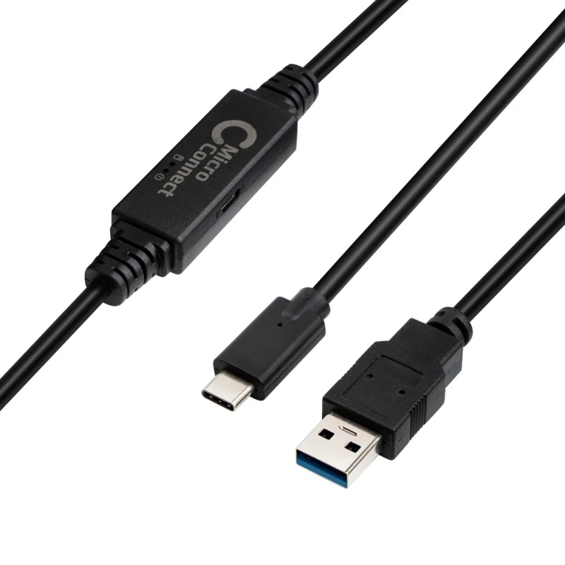 Image of Microconnect USB3.1CA5AMP USB cable USB 3.2 Gen 1 (3.1 Gen 1) 5m USB