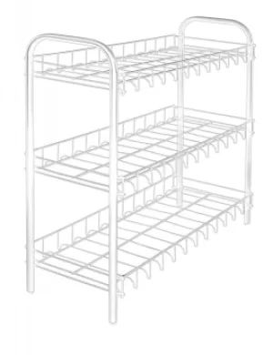 Image of Metaltex Shoe Rack, White