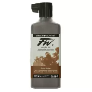 Image of Daler-Rowney FW Artists Acrylic Ink 180ml Burnt Umber