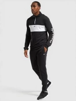 Image of Reebok Essentials Linear Logo Tracksuit - Black