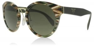 Image of Prada PR05TS Sunglasses Sheaves Grey Brown VAO4J1 53mm