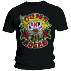Image of Guns N Roses Cards Mens Black T Shirt: Medium
