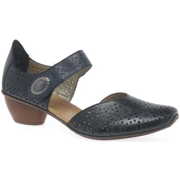 Image of Rieker Pip Womens Open Court Shoes womens Court Shoes in Blue,5,6,6.5,7.5