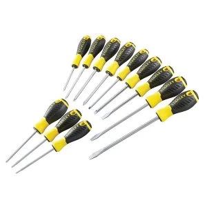 Image of Stanley Tools 0-60-212 Essential Screwdriver Set, 12 Piece SL/PH/PZ/TX
