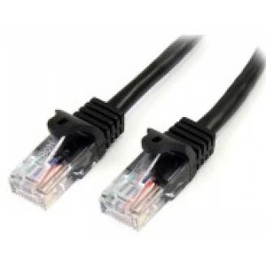 Image of StarTech Cat5e Patch Cable with Snagless RJ45 Connectors 5m Black