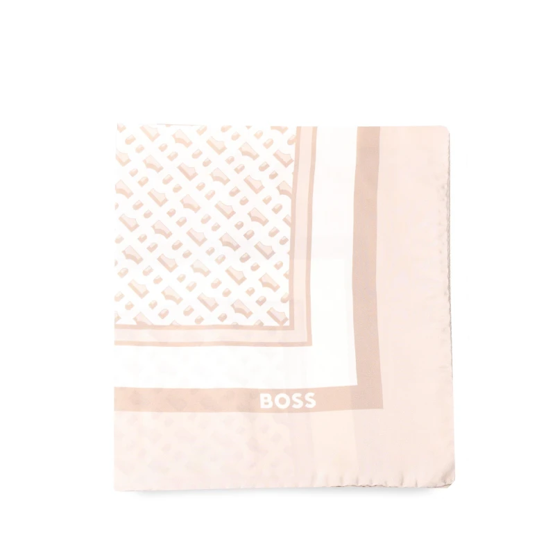 Image of Boss Lainy Monogram Scarf Beige female One Size