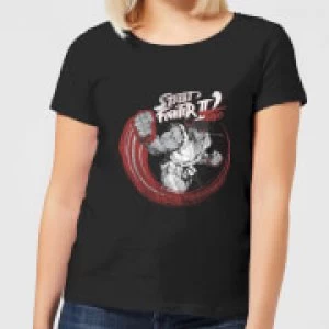 Image of Street Fighter RYU Sketch Womens T-Shirt - Black - S