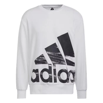Image of adidas Essentials Brandlove French Terry Sweatshirt Mens - White