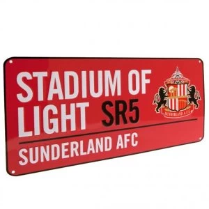 Image of Sunderland AFC Street Road Red Sign