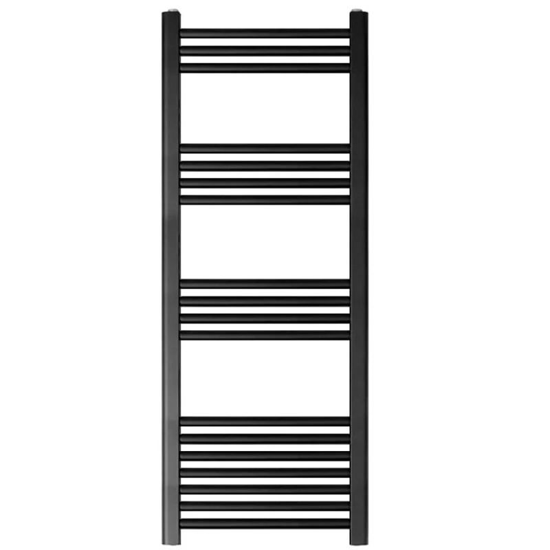 Image of Balterley Straight Heated Towel Rail Radiator, 550W, 400 x 1200mm, Matt Black Unisex