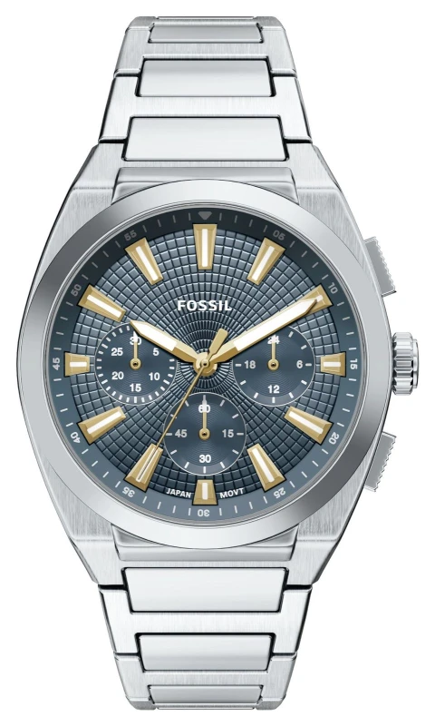 Image of Fossil FS6154 Everett Chronograph (44mm) Blue Dial / Watch