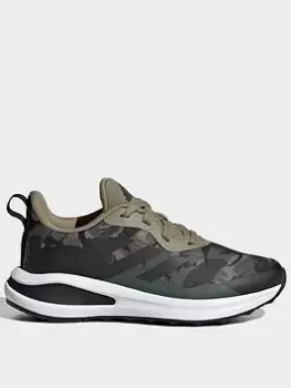 Image of adidas Fortarun Shoes, Black/Grey, Size 3.5 Older