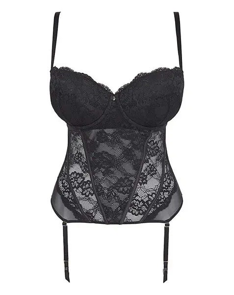 Image of Ann Summers Ann Summers Sexy Lace Basque Black Female 22 E/F IH18619