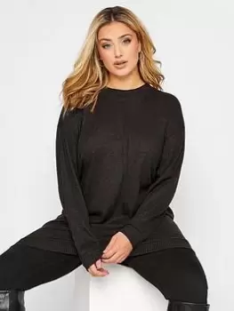 Image of Yours Seam Detail Jumper, Grey, Size 26-28, Women