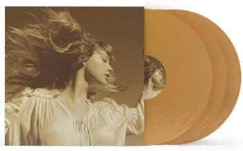 Image of Taylor Swift Fearless (Taylor's Version) - Gold Vinyl - Sealed 2021 UK 3-LP vinyl set B0033579-01