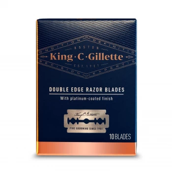 Image of King C. Gillette Double Edge Safety Razor Blades, 10 Refills