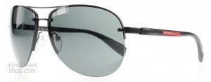 Image of Prada Sport PS56MS Sunglasses Black 1BO1A1 65mm