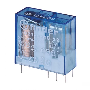Image of Finder 40.52.9.060.0000 - 8A Miniature PCB Relay 60VDC DPDT