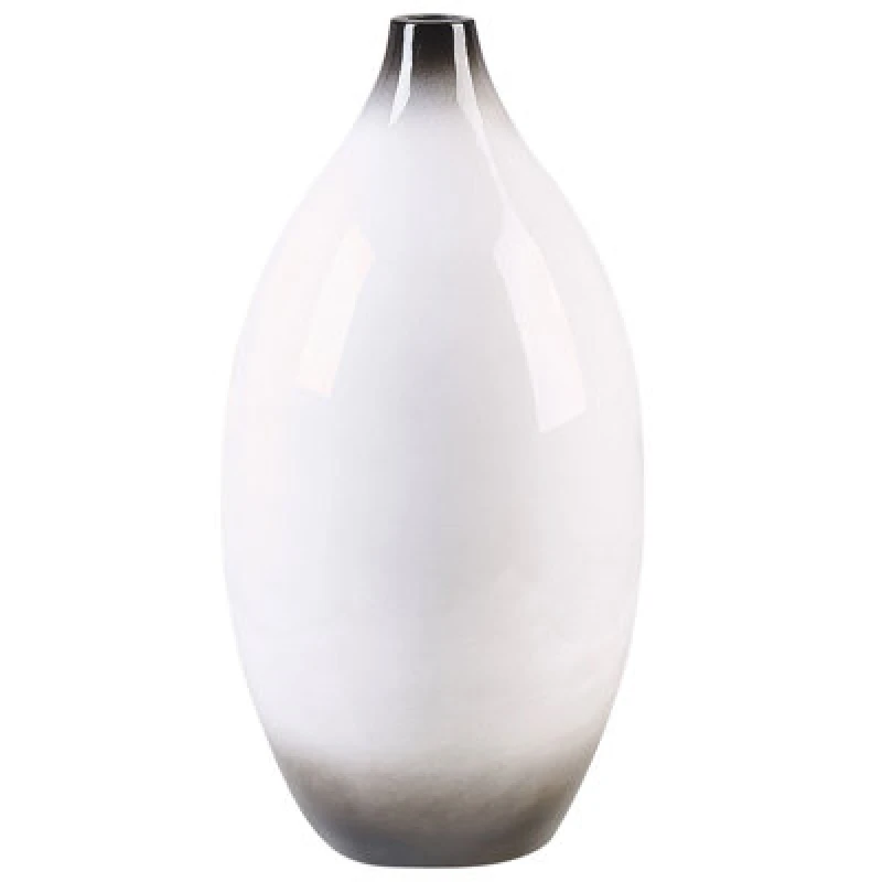 Image of Beliani Decorative Vase Baeza Ceramic 46cm White