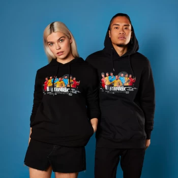 Image of USS Enterprise Crew Star Trek Hoodie - Black - S - Black