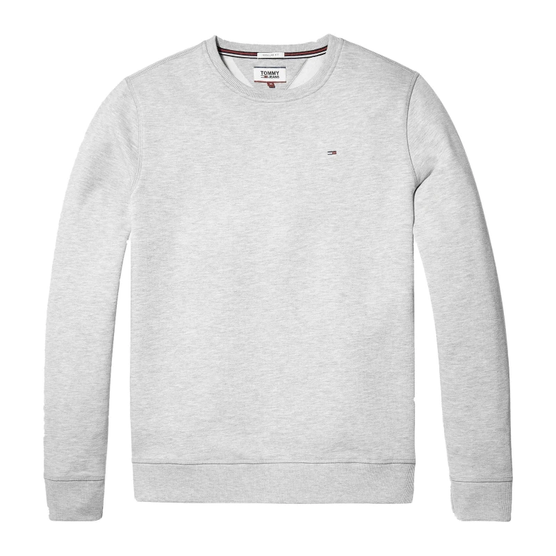 Image of Tommy Jeans Crew Neck Sweatshirt Grey Heather male S