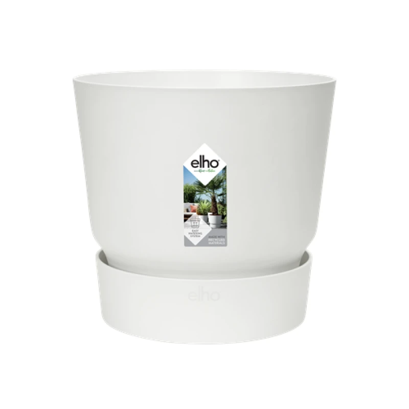 Image of Elho Greenville Round 20cm - White 1111802015000