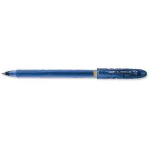 Image of Pilot BegreeN Supergel Rollerball Pen Gel 0.7mm Blue Pack of 10 Pens