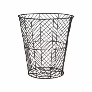 Image of Premier Housewares Storage Basket, Black Powder Coat Finish