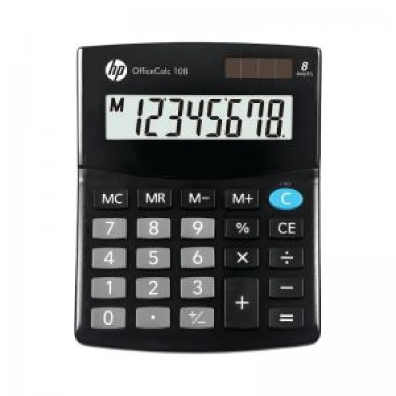 Image of HP OfficeCalc 108 8 Digit Semi-Desktop Calculator HP-OC108/INTBX HP-OC108/INTBX