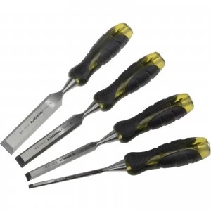 Image of Roughneck 4 Piece Professional Bevel Edge Wood Chisel Set