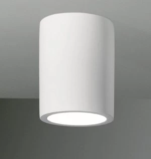 Image of 1 Light Round Ceiling Downlight Plaster, White, GU10