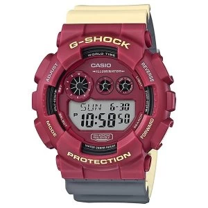 Image of Casio G-SHOCK Digital Watch GD-120NC-4 - Red/Yellow/Grey