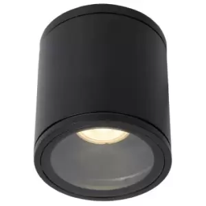 Image of Lucide Lighting - Lucide aven - Surface Mounted Ceiling Spotlight Bathroom - Ø9cm - 1xGU10 - IP65 - Black