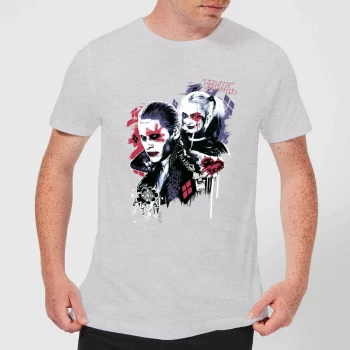 Image of DC Comics Suicide Squad Harleys Puddin T-Shirt - Grey - XS - Grey