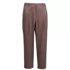 Image of French Connection Rosanna Cupro Pleat Front Trousers - Brown