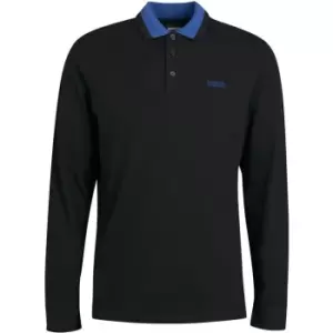 Image of Barbour International Liquid Long Sleeve Polo Shirt - Black