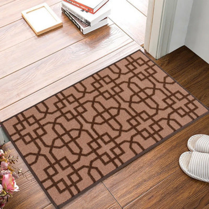 Image of Smart Living Smart Living Siam Heavy Duty Machine Washable Hallway Kitchen Non Slip Door Mat in Beige Size: 40cm x 60cm Beige 40cm x 60cm Unisex 867