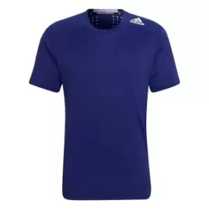 Image of adidas Designed 4 Training HEAT. RDY HIIT Tee Mens - Blue