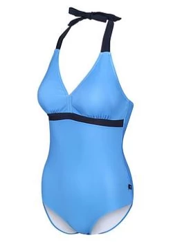 Image of Regatta Flavia Swim Suit - Blue Size 8, Women