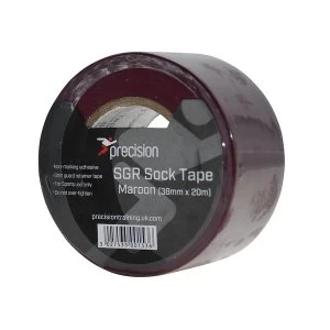 Image of Precision SGR Sock Tape 38mm (Pack of 5) - Maroon