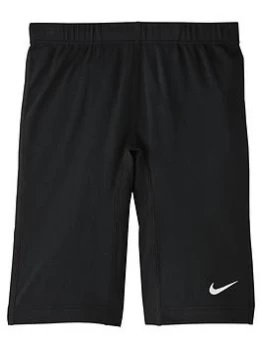 Image of Boys, Nike Swim Poly Solid Jammer Shorts - Black, Size 8-10 Years=S