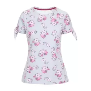 Image of Trespass Womens/Ladies Rena Printed T-Shirt (M) (Light Blue/Pink)