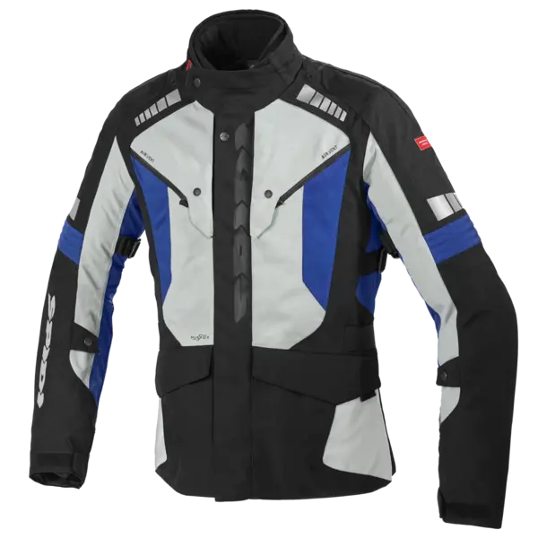 Image of Spidi Outlander H2Out Jacket Ice Blue Size 4XL