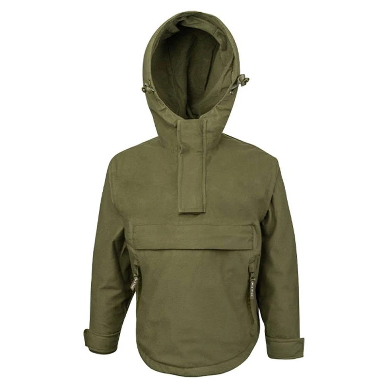 Image of Jack Pyke Galbraith Pull Over Waterproof Jacket in Green Size: 5-6 Years Green Unisex 5-6 Years