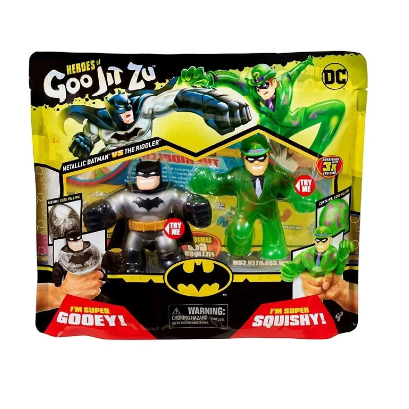 Image of Heroes of Goo Jit Zu DC Versus Pack Batman Vs The Riddler Multi unisex