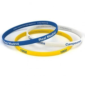 Image of Real Madrid FC (Pack Of 3) Silicone Wristbands