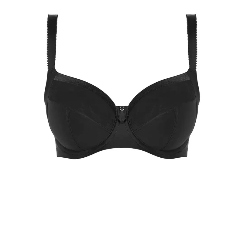Image of Fantasie Womens underwired side-reinforced bra Fantasie Illusion Noir Female 80G